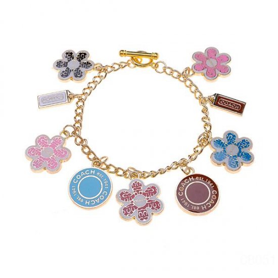 Coach Flower Charm Gold Bracelets CXF | Women